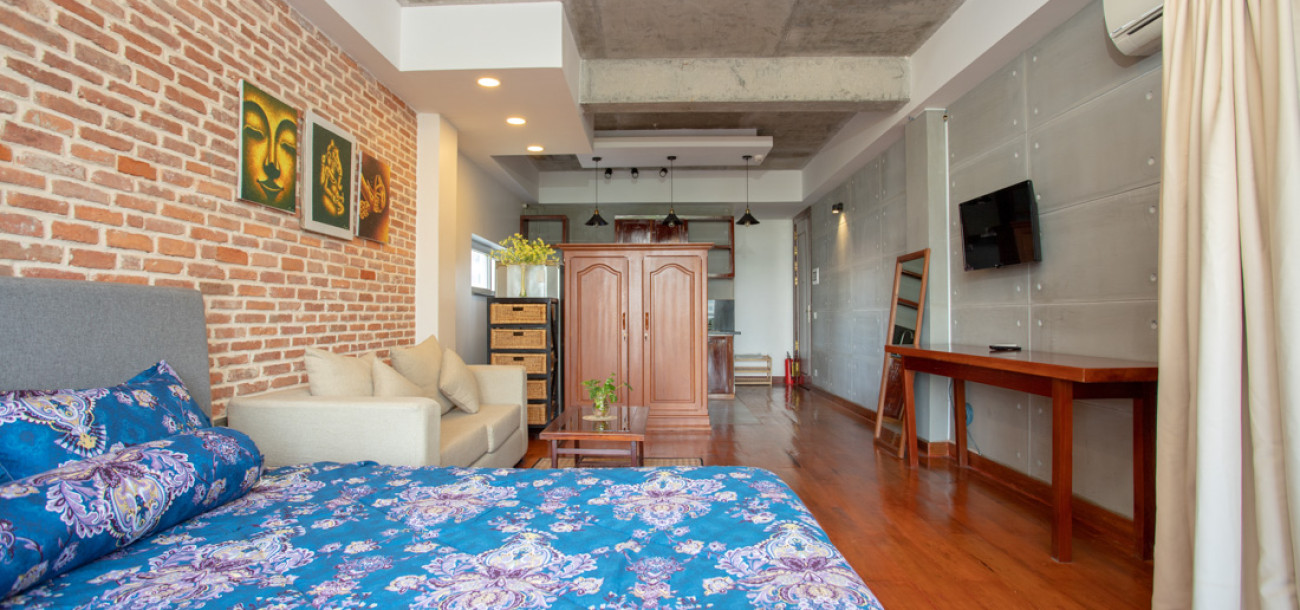Studio Room Apartment For Rent - BKK1, Phnom Penh-3
