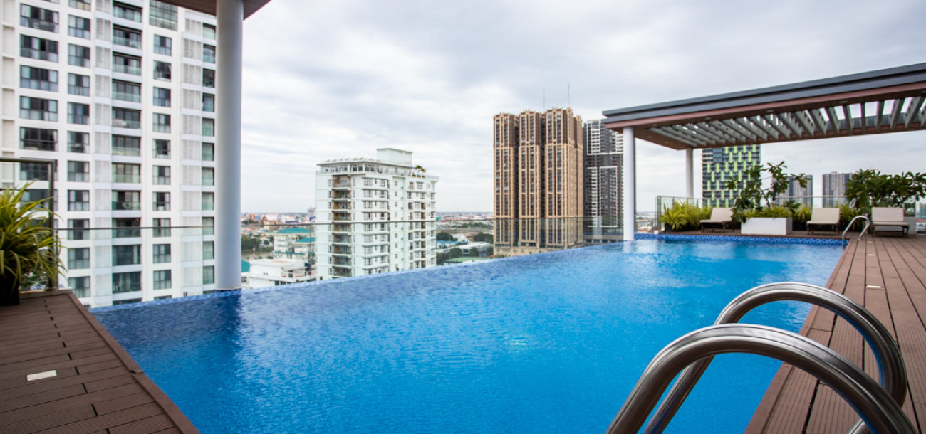 1 Bedroom Services Apartment For Rent - Tonle Bassac, Phnom Penh-9