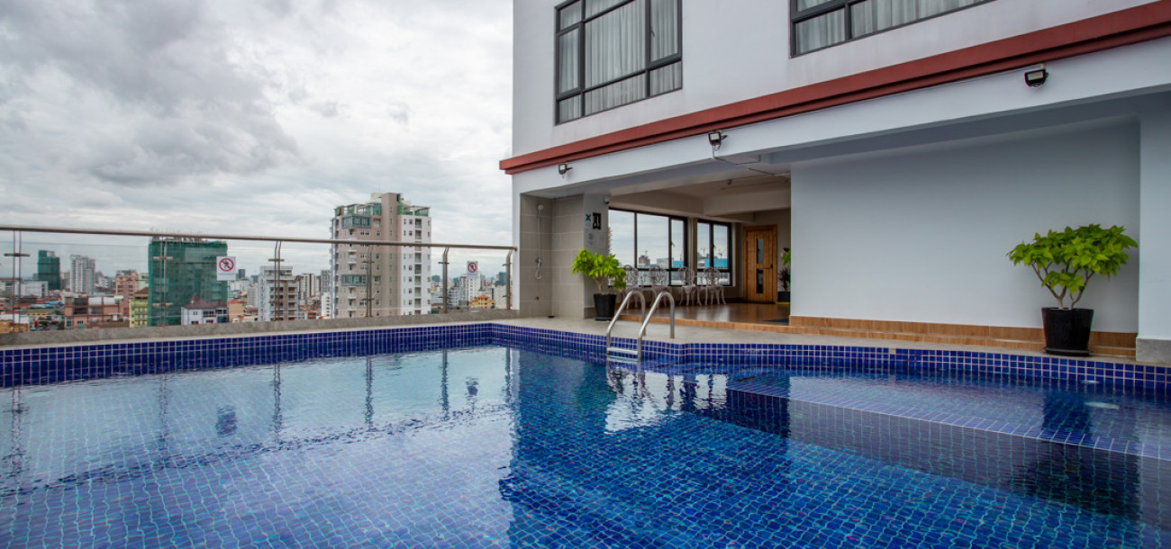 Studio Room Services Apartment For Rent - BKK2, Phnom Penh-8