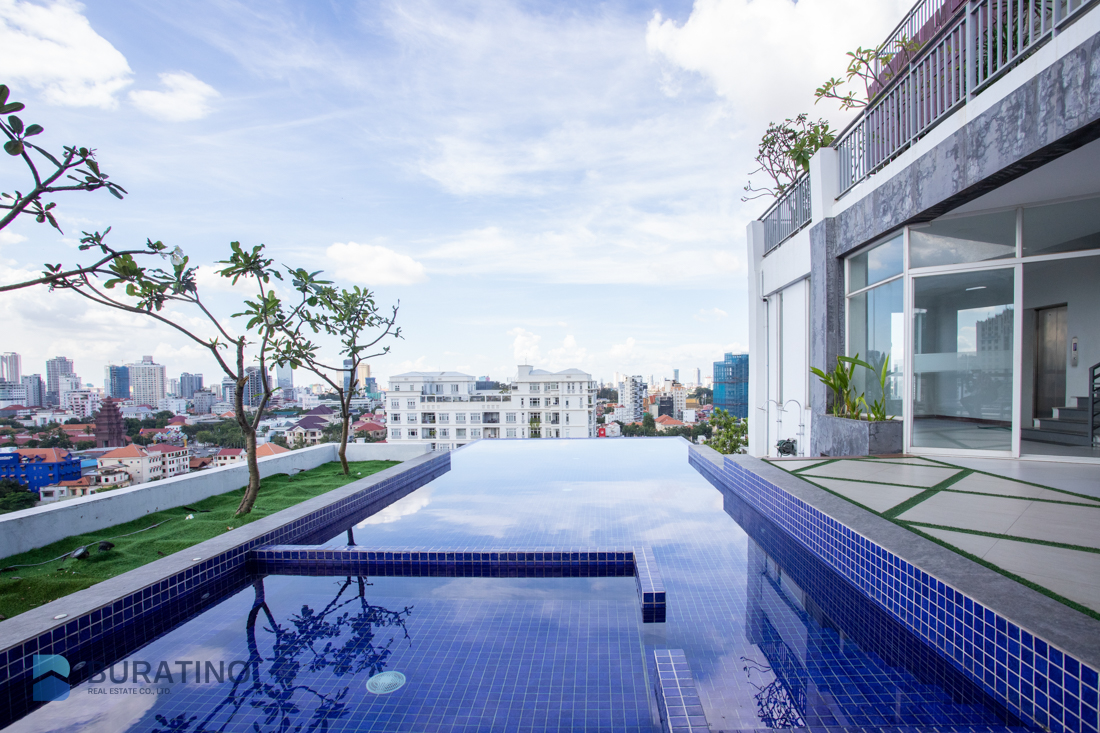 1 Bedroom Services Apartment For Rent - Tonle Bassac, Phnom Penh-8