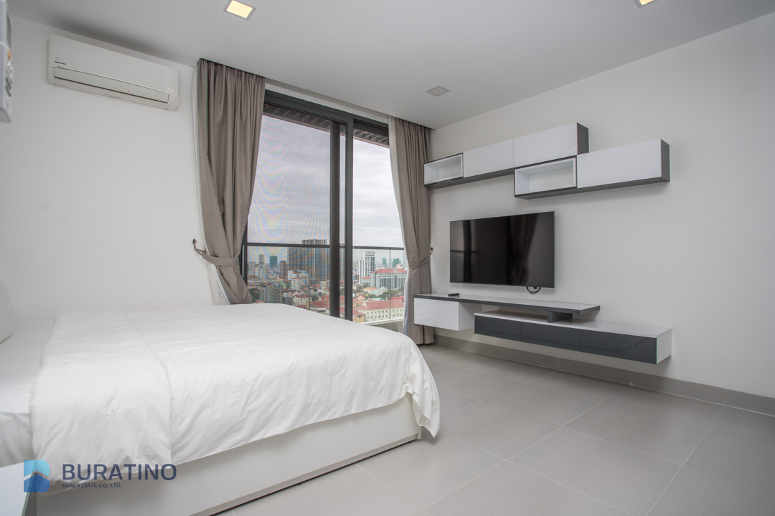 One Bedroom Services Apartment For Rent - Tonle Bassac, Phnom Penh-1